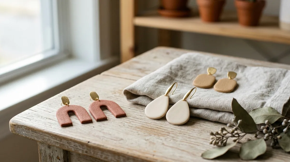 How to Make Polymer Clay Earrings (Beginner Guide)