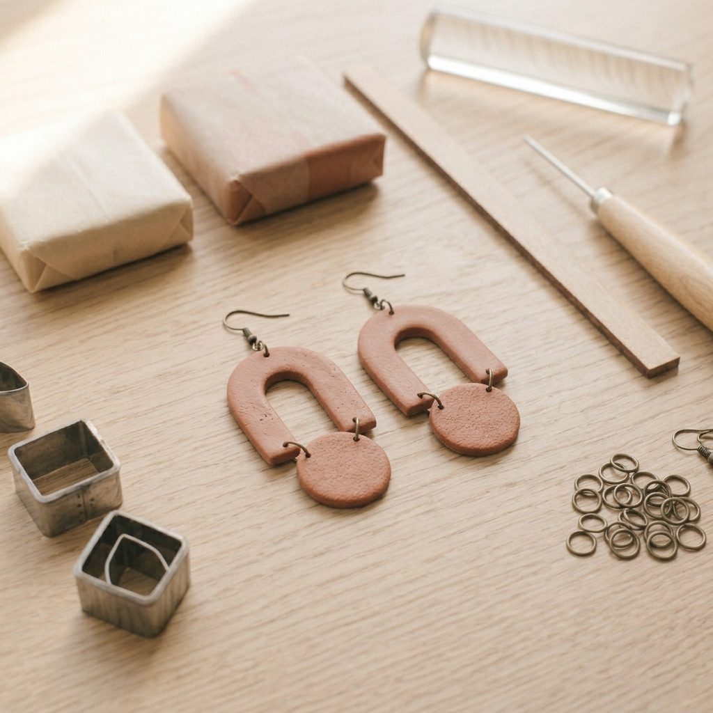 Polymer Clay Dangle Earrings That Hang Straight