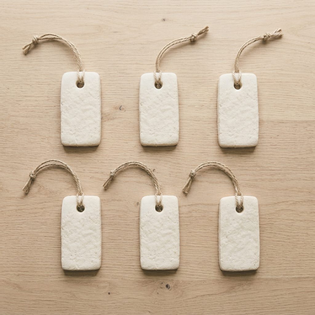 Salt Dough Gift Tags That Do Not Curl or Brown
