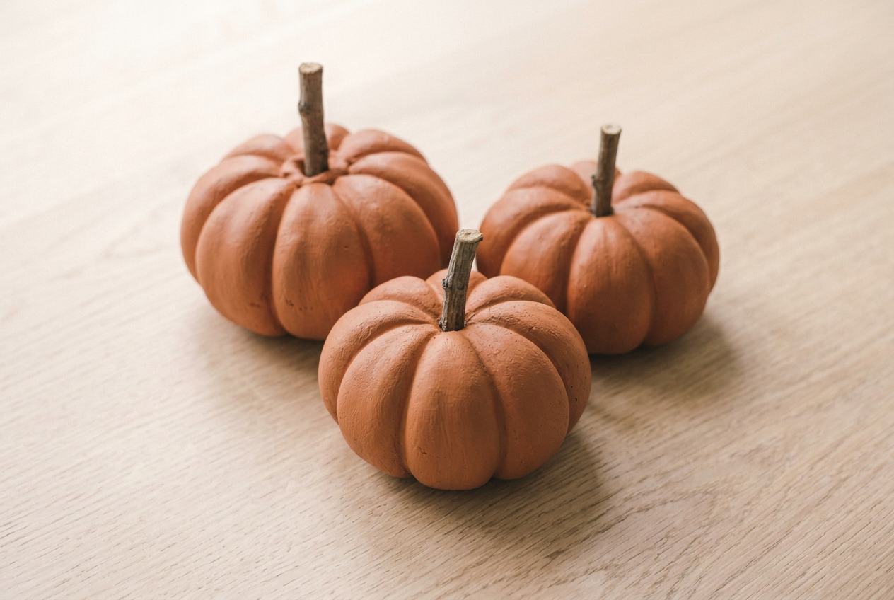 How to Make a Clay Pumpkin That Sits Flat